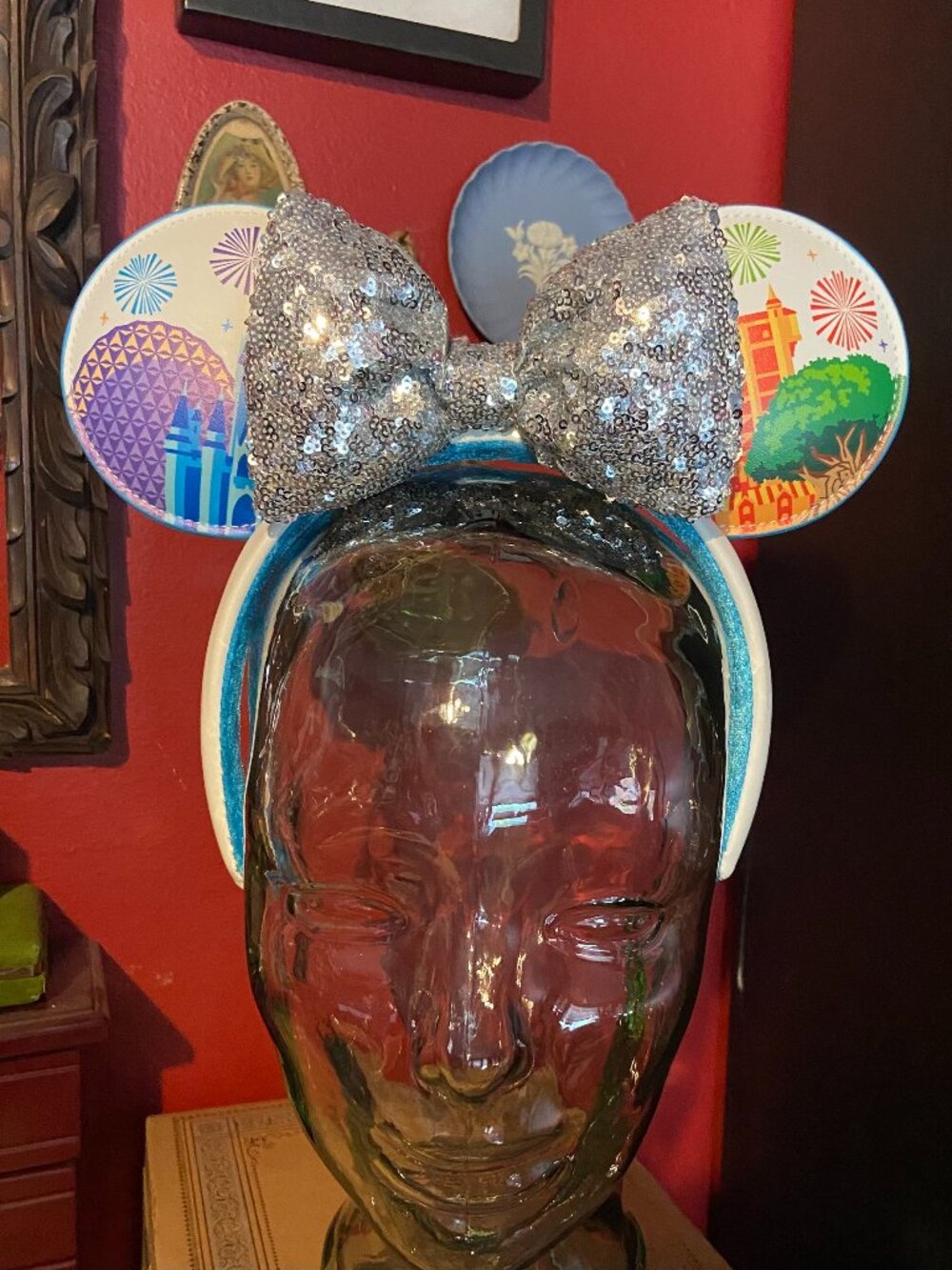 2024 Walt Disney World Four Parks Icon Minnie Mouse Ears Headband With Tags